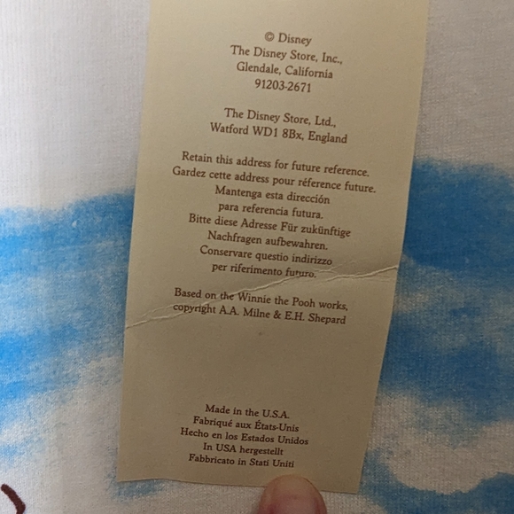 NWT Vintage Winnie the Pooh Disney Store T-shirt XXL - Picture 8 of 13